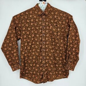 Cinch Shirt Mens XL Brown‎ Paisley Western Button Down Cowboy Long Sleeve